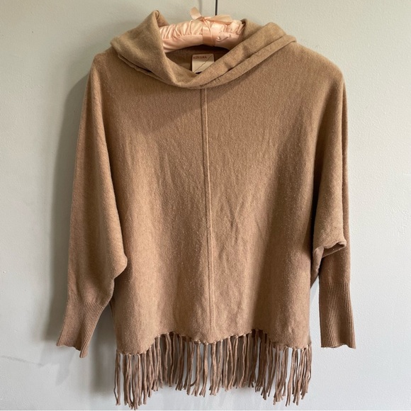 Kerisma ZAYDA TOP Wool Blend Women’s Boho Medium Large Shirt Fringe G717 PRC - Picture 1 of 9